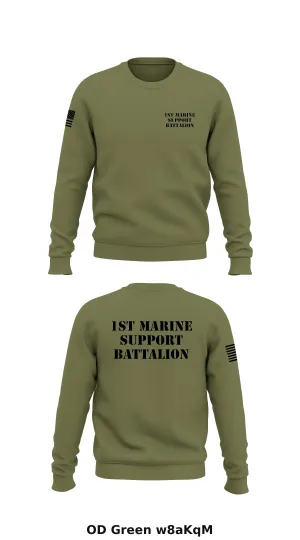 1st Marine Support Battalion Store 1 Core Men's Crewneck Performance Sweatshirt - w8aKqM