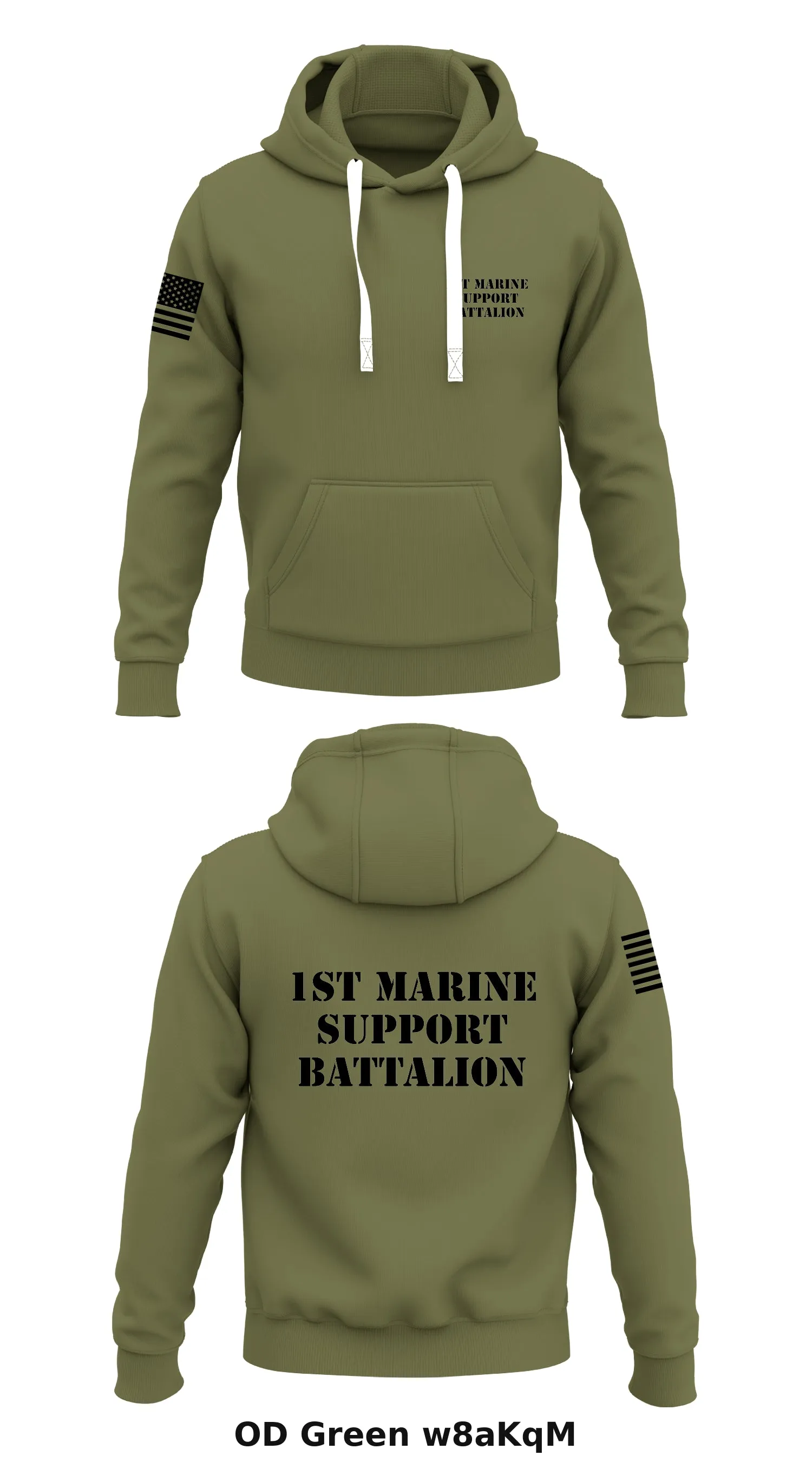 1st Marine Support Battalion Store 1  Core Men's Hooded Performance Sweatshirt - w8aKqM
