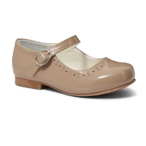 Abbey' Camel Hard Sole Girls Shoes