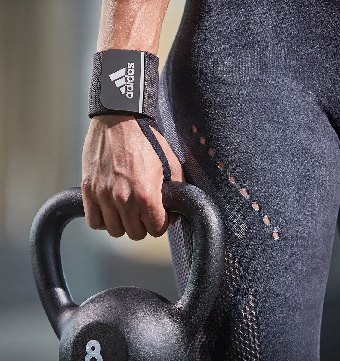 adidas 19" Universal Wrist Support Wrap - Grey