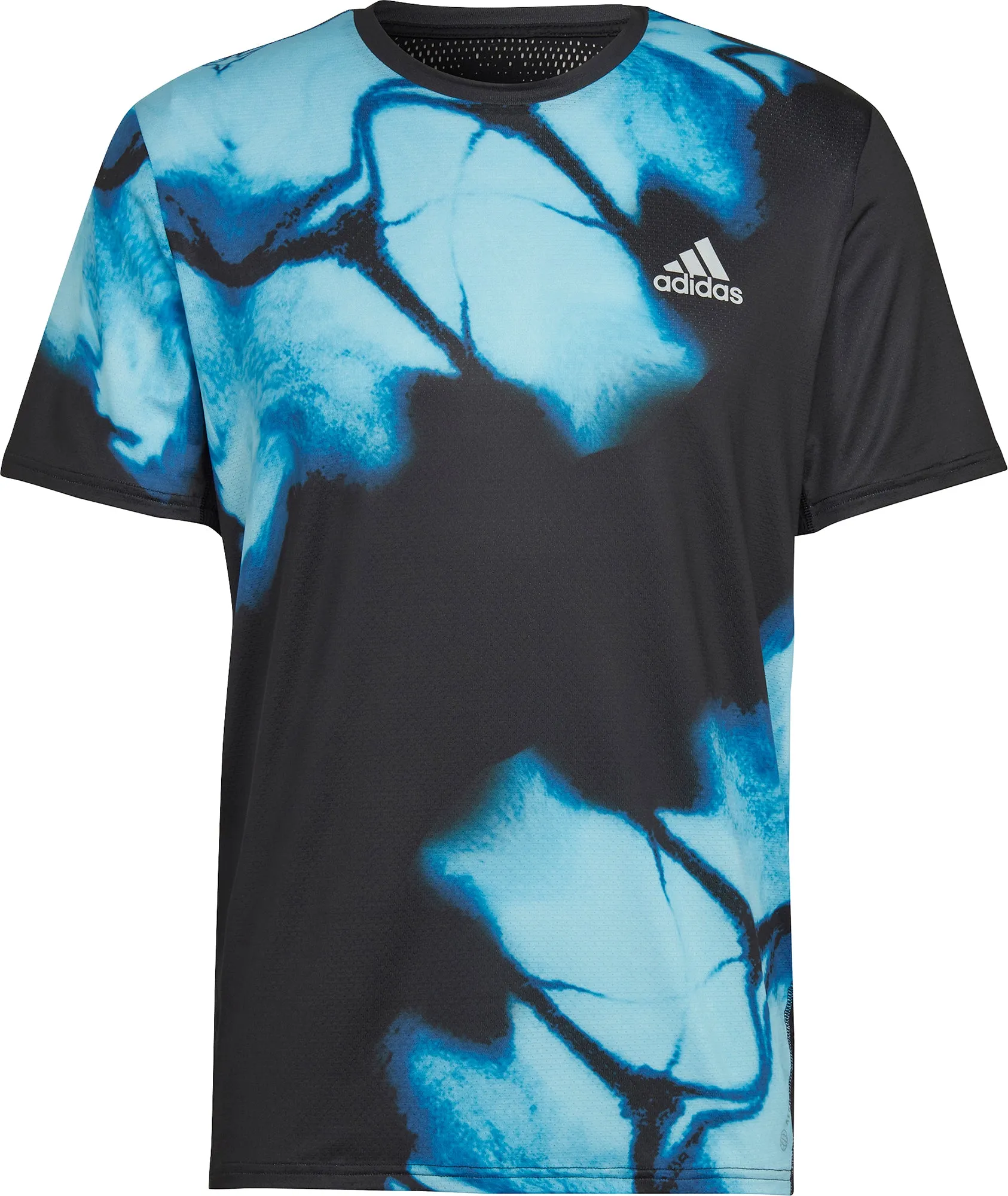 adidas Fast Short Sleeve Mens Running Top - Black