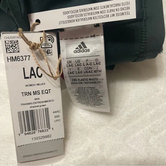 Adidas medium support sport bra