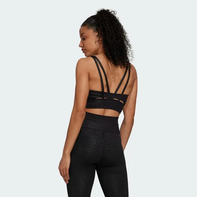 Adidas Powerimpact Training Medium Support Longline Bra - Black