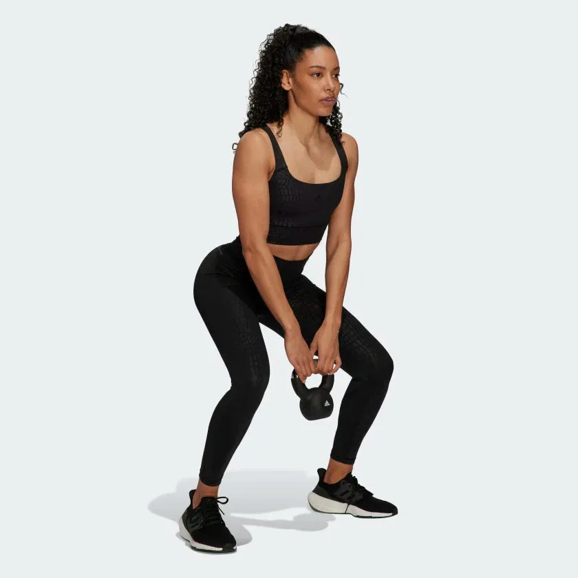 Adidas Powerimpact Training Medium Support Longline Bra - Black