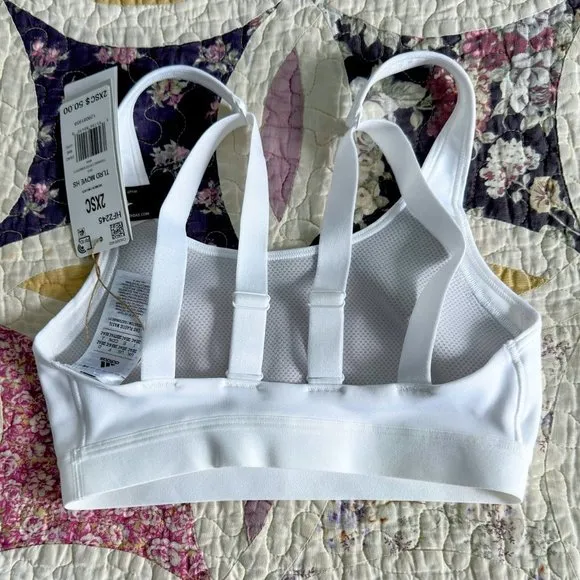 ADIDAS White Tlrd Training Move High Support Bra XX-Small C Cup NWT