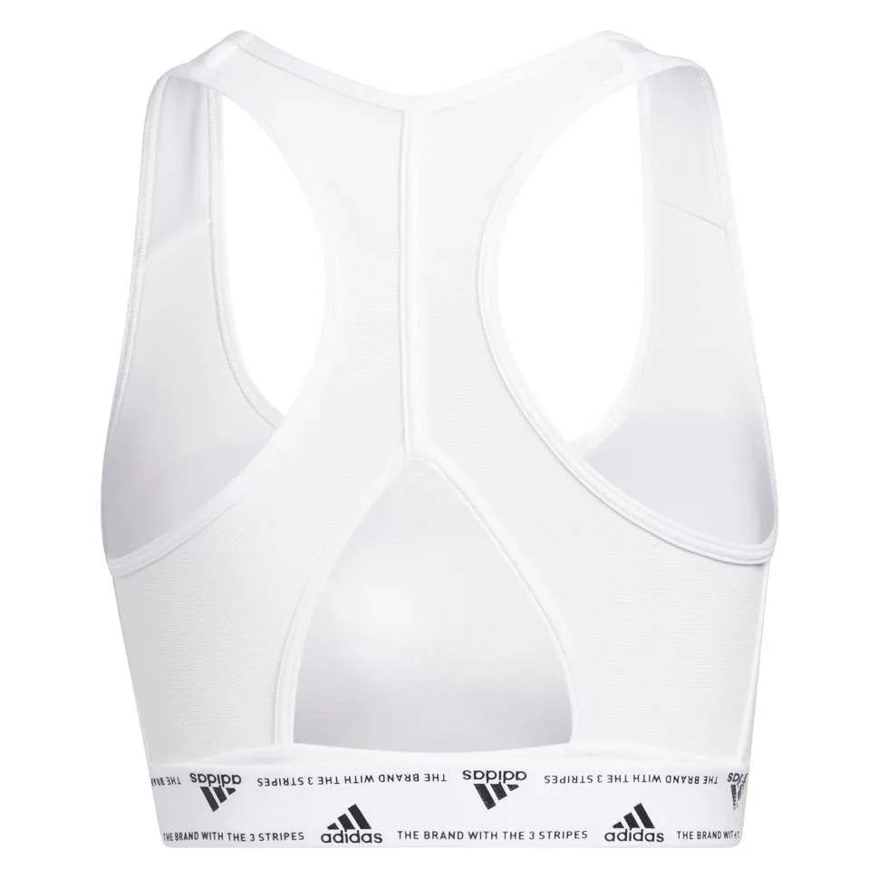 adidas Women's Powerreact Training Medium Support Bra (White)