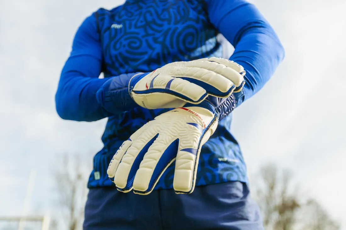 Adult Gloves F500 Viralto Shielder - White/Blue