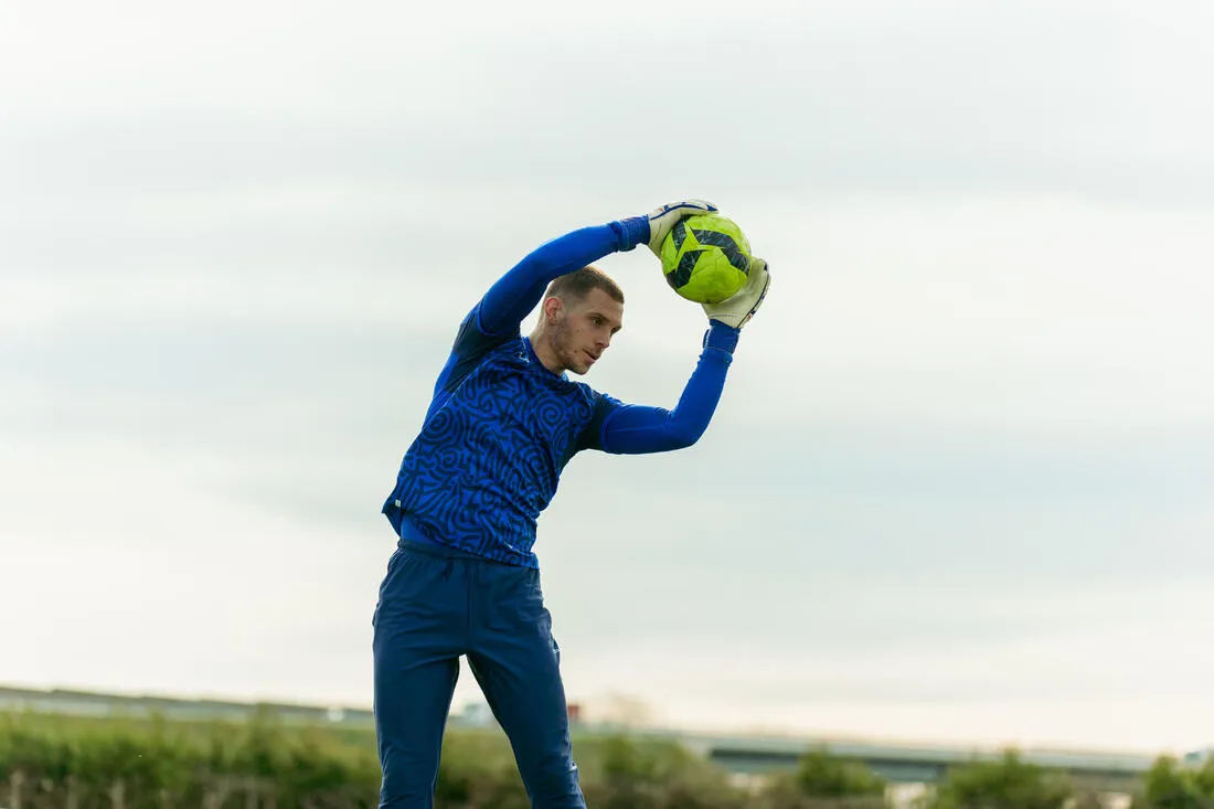 Adult Gloves F500 Viralto Shielder - White/Blue
