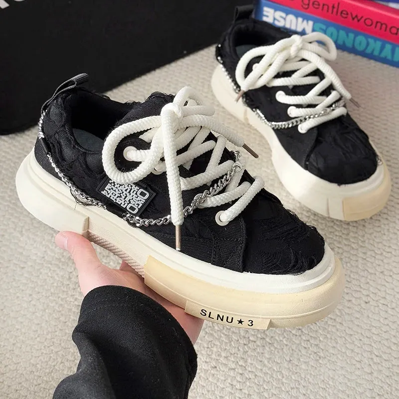 ADVBRIDGE  -  Designer Men Shoes New Prints Male Sneakers Canvas Shoes for Men Trendy Street Skateboard Shoes Spring Autumn Lace Male Footwear