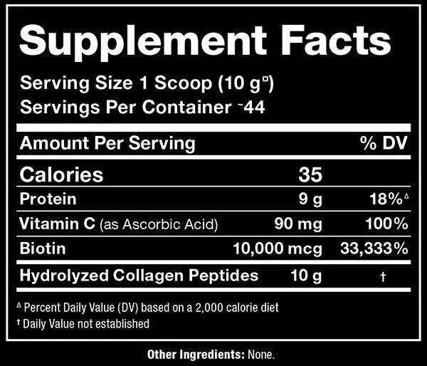 Allmax Nutrition Collagen   Biotin, 440g