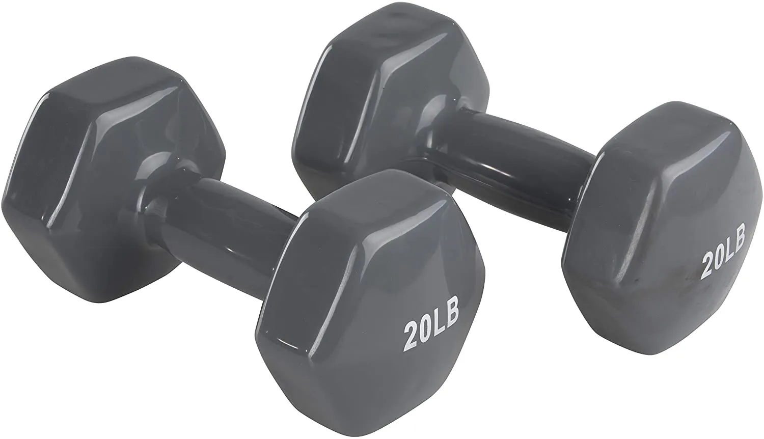 Amazon Basics Vinyl Coated Hand Weight Dumbbell Pair, Set of 2