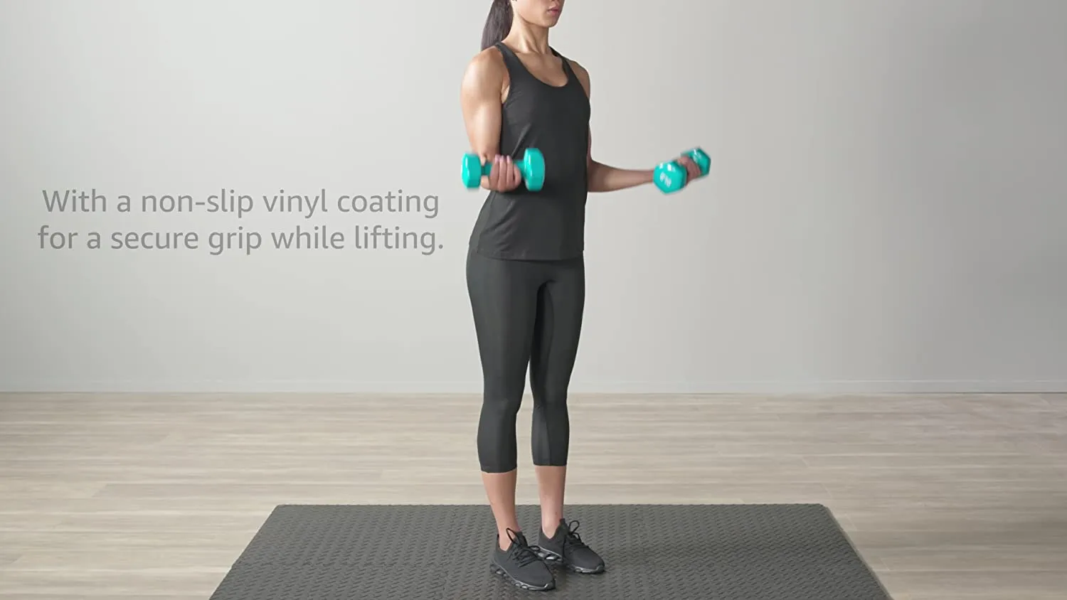 Amazon Basics Vinyl Coated Hand Weight Dumbbell Pair, Set of 2