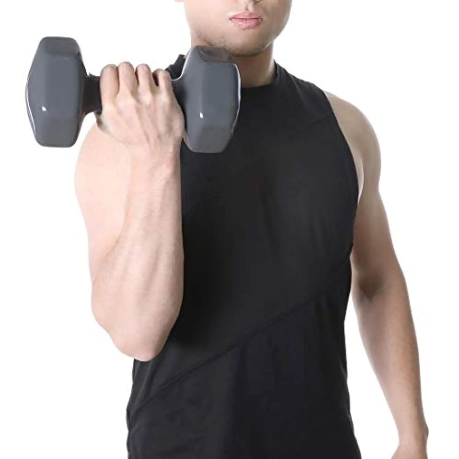 Amazon Basics Vinyl Coated Hand Weight Dumbbell Pair, Set of 2