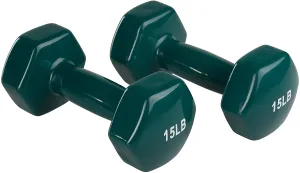 Amazon Basics Vinyl Coated Hand Weight Dumbbell Pair, Set of 2