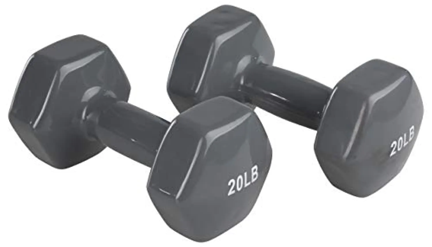 Amazon Basics Vinyl Coated Hand Weight Dumbbell Pair, Set of 2