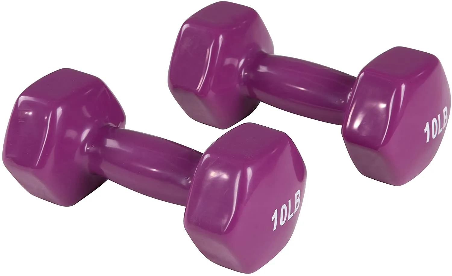 Amazon Basics Vinyl Coated Hand Weight Dumbbell Pair, Set of 2