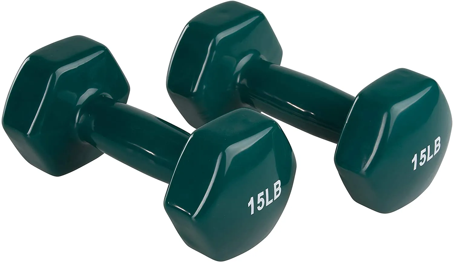 Amazon Basics Vinyl Coated Hand Weight Dumbbell Pair, Set of 2