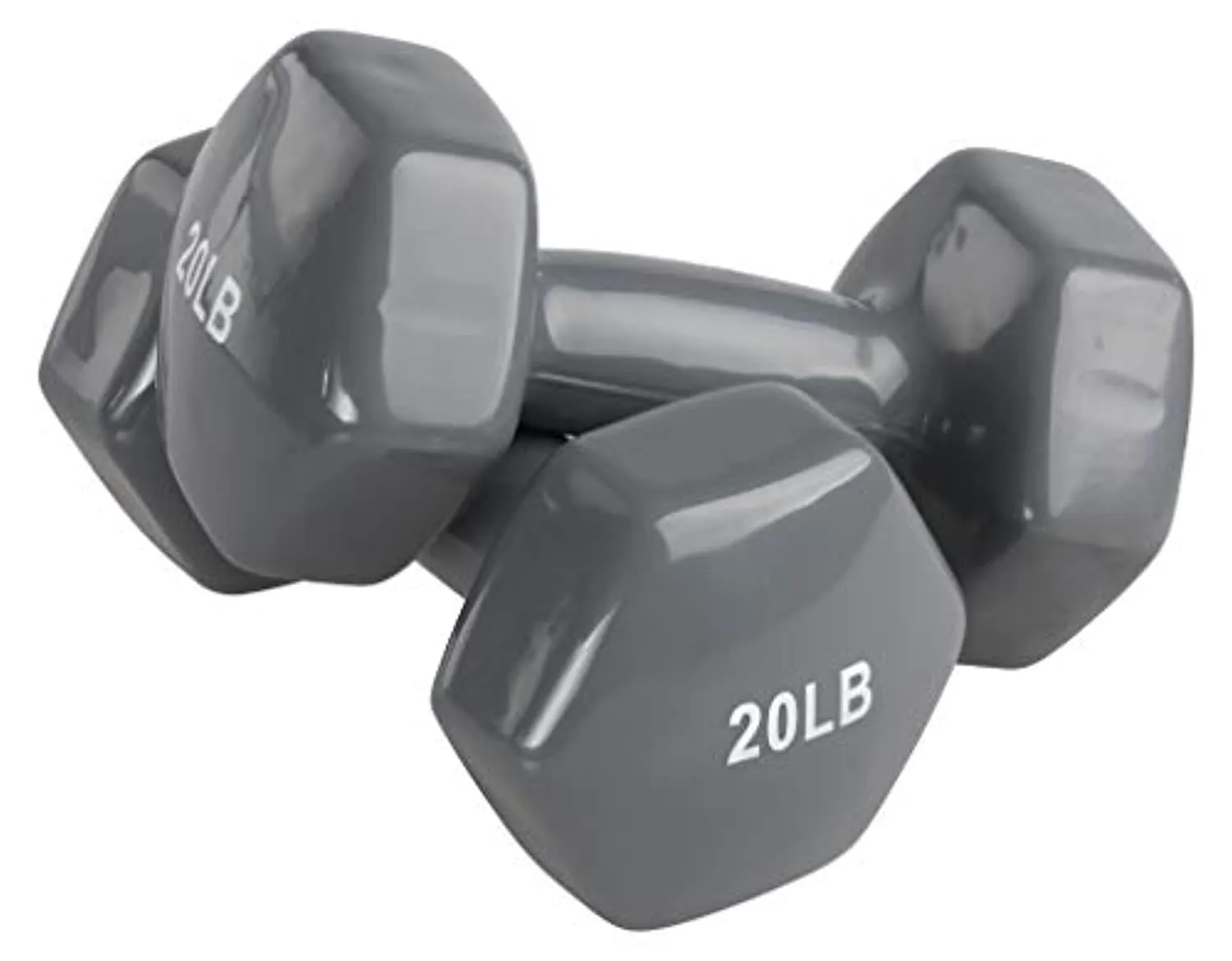 Amazon Basics Vinyl Coated Hand Weight Dumbbell Pair, Set of 2