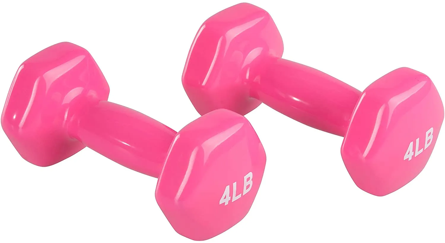 Amazon Basics Vinyl Coated Hand Weight Dumbbell Pair, Set of 2