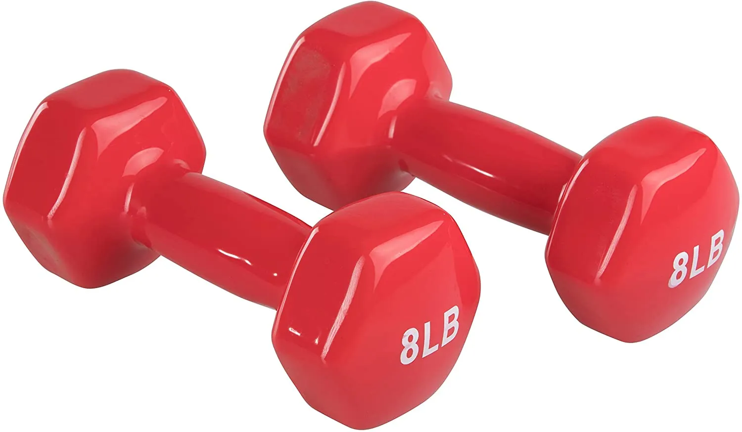 Amazon Basics Vinyl Coated Hand Weight Dumbbell Pair, Set of 2
