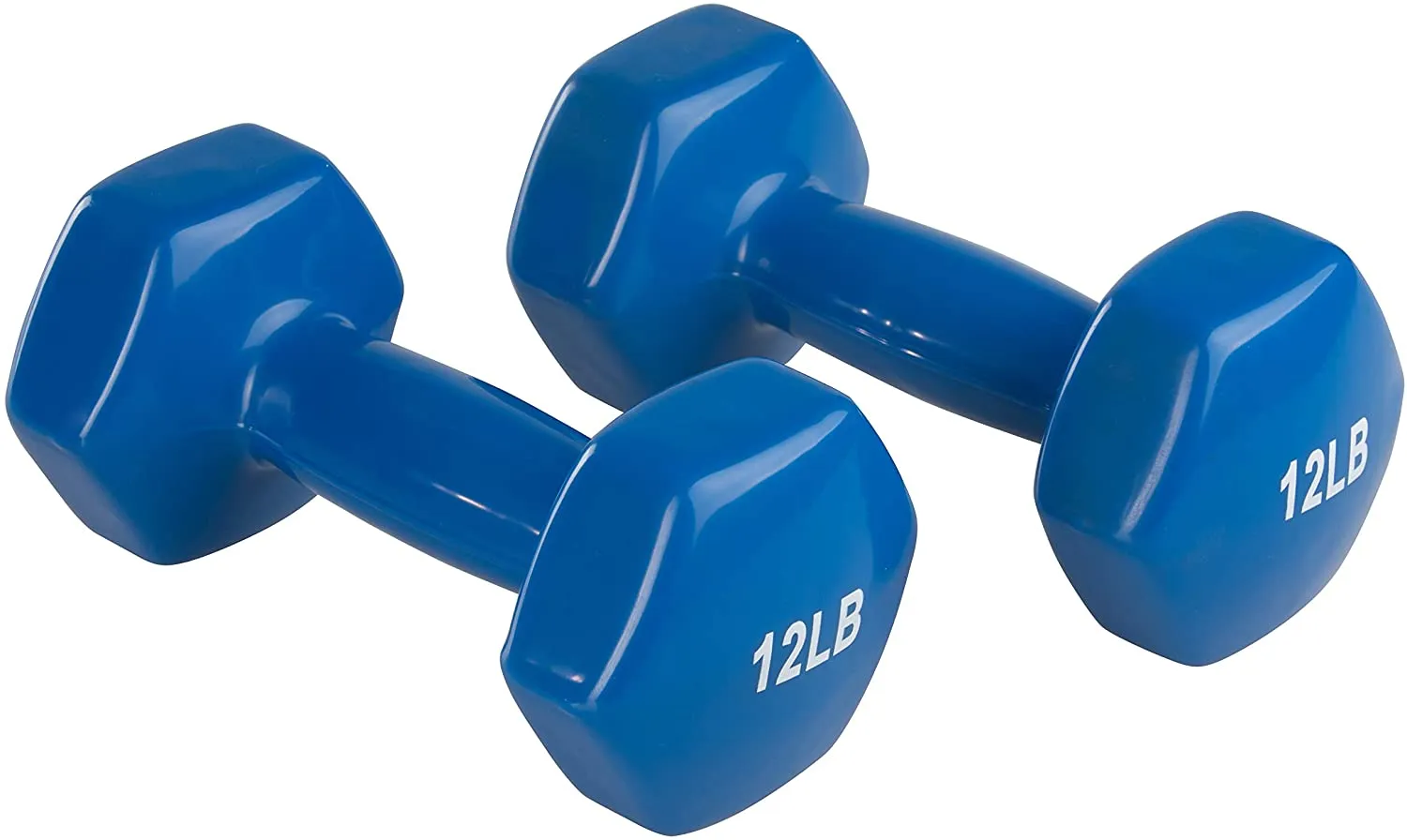Amazon Basics Vinyl Coated Hand Weight Dumbbell Pair, Set of 2