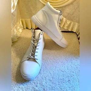 AMERICAN EAGLE OUTFITTERS MENS LEATHER HITOP SNEAKERS