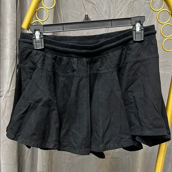 Anthropologie Daily Practice by Anthropologie Courtside Mini Skirt Black XS