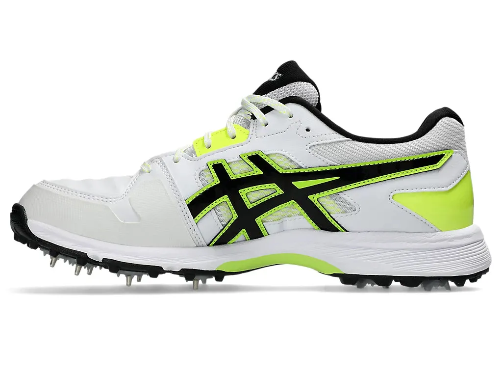 Asics Gel-Gully 7 Men's Cricket Shoe | White/Safety Yellow