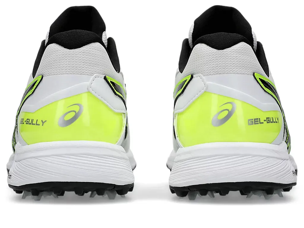 Asics Gel-Gully 7 Men's Cricket Shoe | White/Safety Yellow