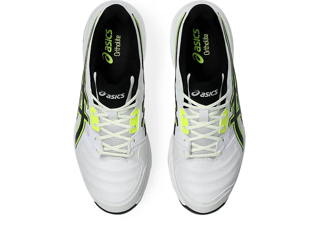 Asics Gel-Gully 7 Men's Cricket Shoe | White/Safety Yellow