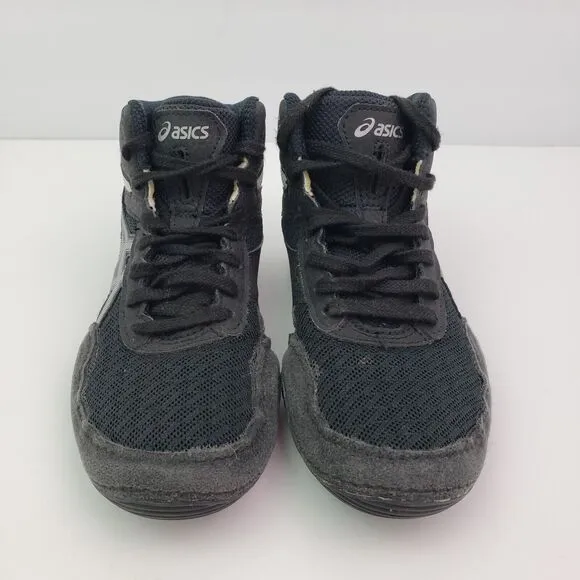 Asics Matflex 6 Toddler Boys Size 13 Black White Wrestling Sneaker Shoes 1084A00
