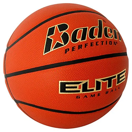 Baden Elite Indoor Game Basketball - Size 7 (29.5"), orange