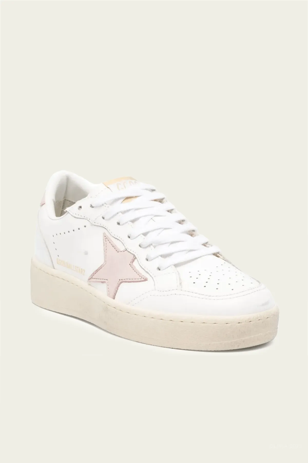 Ball-Star 2 White Pink Leather Sneaker