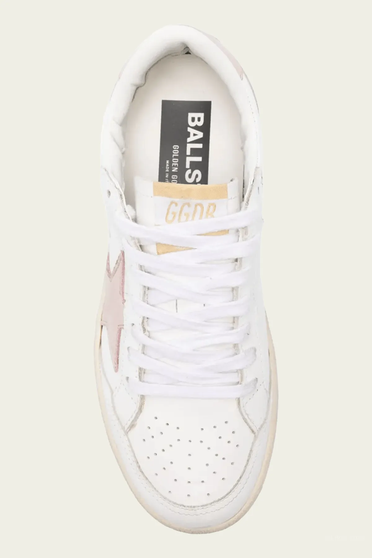 Ball-Star 2 White Pink Leather Sneaker