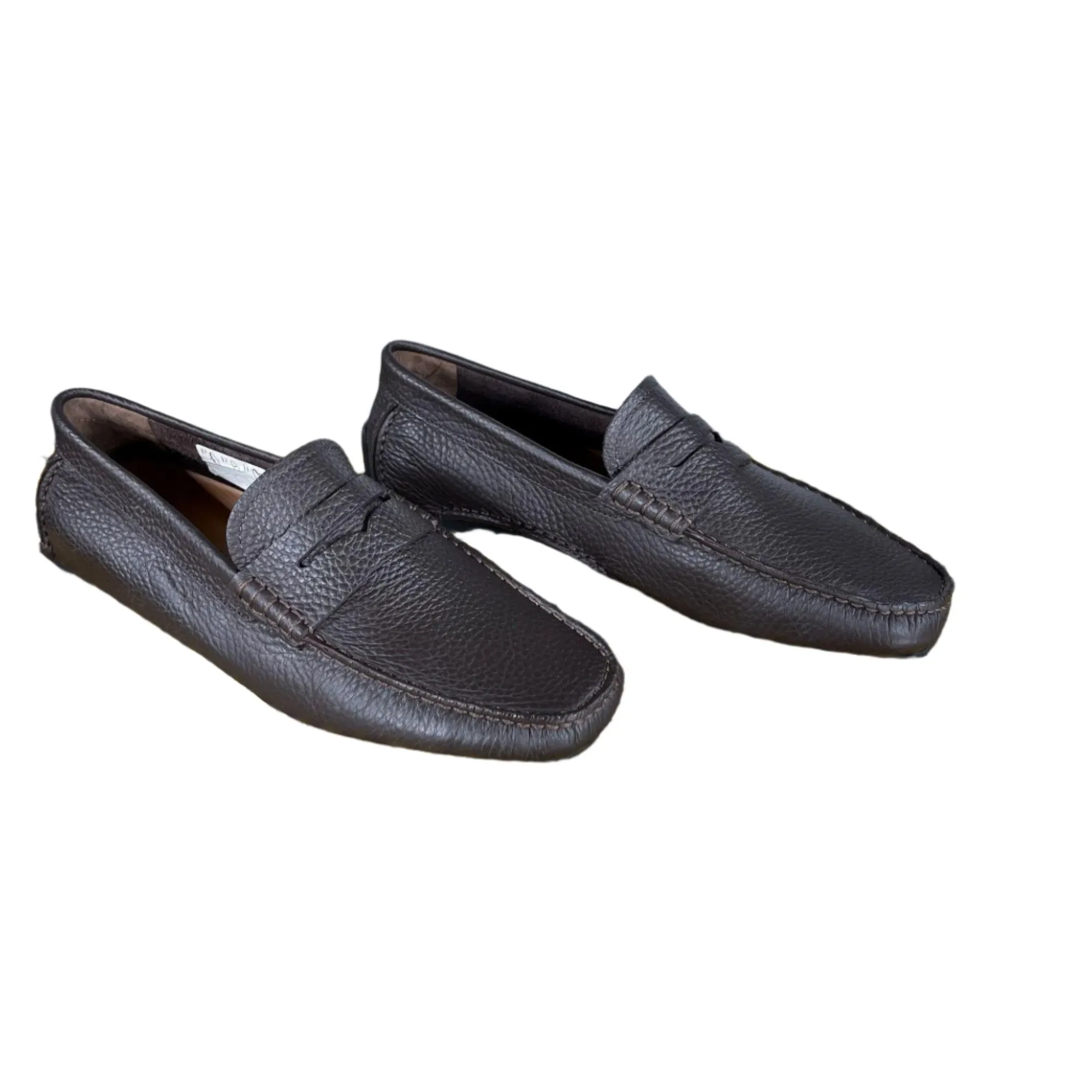 Bally Warno Chocolate Leather Drivers