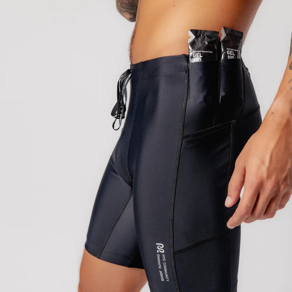 Bandit Running Superbeam Next Gen 7 Pocket Half Tights - Black