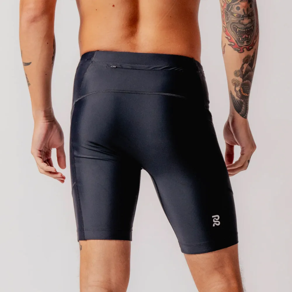 Bandit Running Superbeam Next Gen 7 Pocket Half Tights - Black