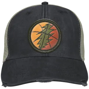 Basketball Bolt - Distressed Ollie Cap - Circle Patch