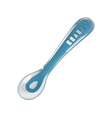 Beaba 2nd Age Soft Silicone Spoon - Blue