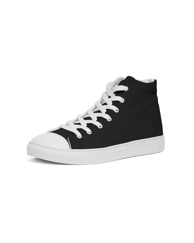 Black High Top Canvas Sneakers
