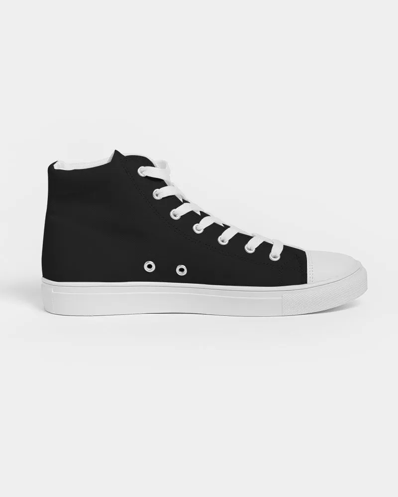 Black High Top Canvas Sneakers