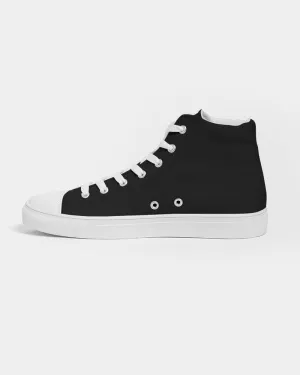Black High Top Canvas Sneakers