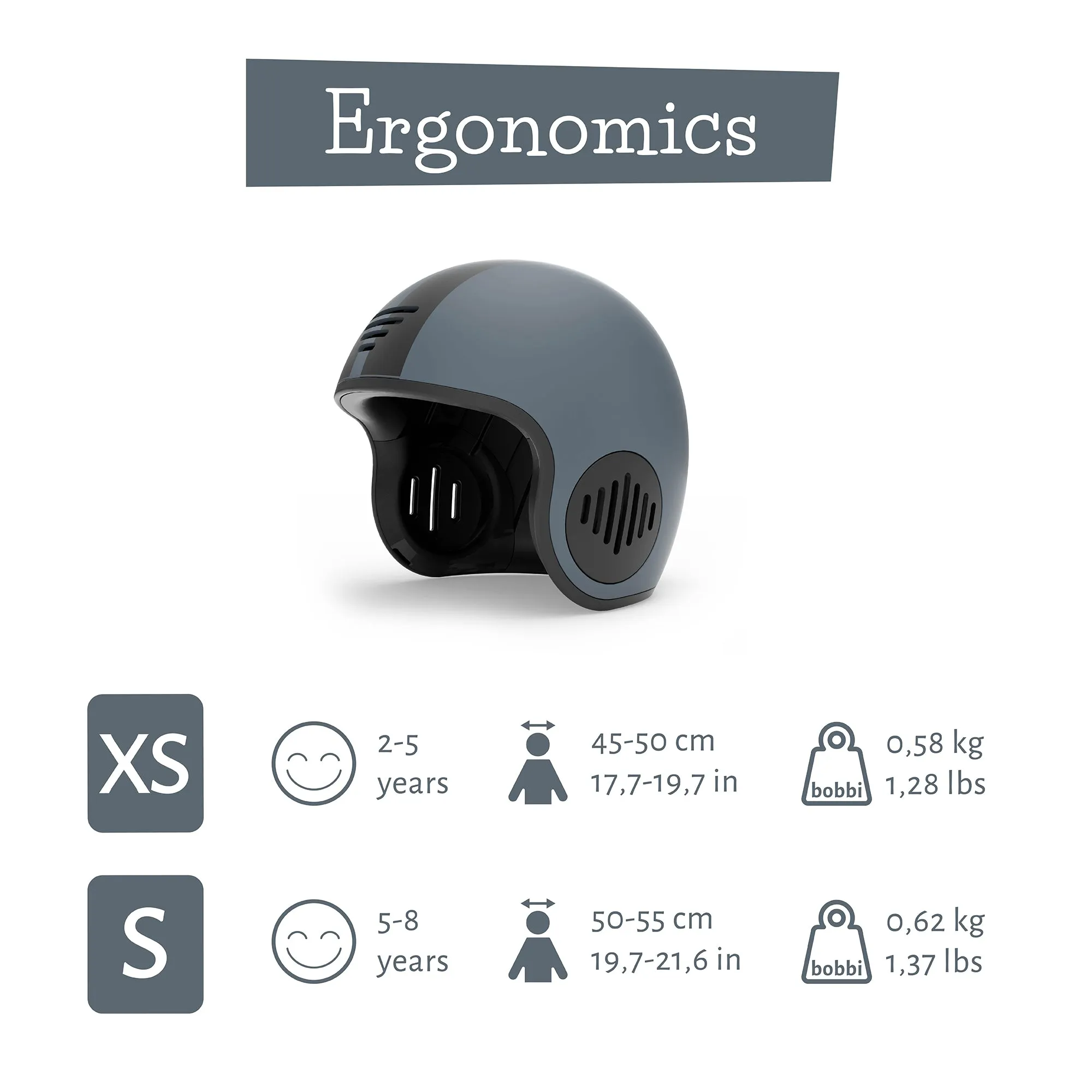 Bobbi - helmet with adjuster -  XS and S size