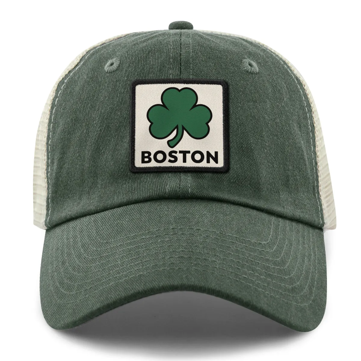 Boston Shamrock Printed Patch Relaxed Trucker