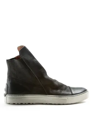 BRET Black Leather Sneaker Boots