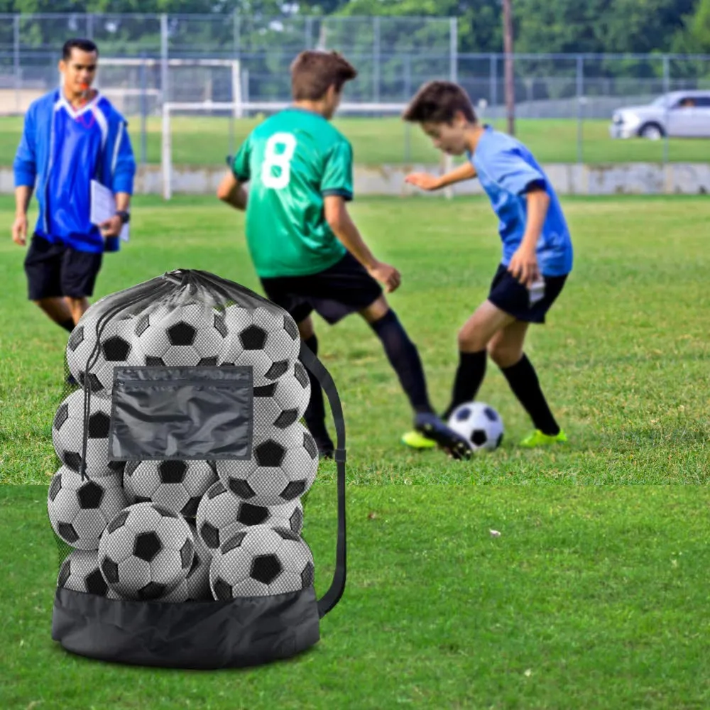 BROTOU Large Sports Ball Bag,  Drawstring Soccer Ball Bag with Shoulder Strap