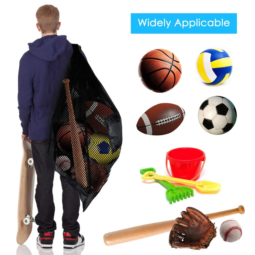 BROTOU Large Sports Ball Bag,  Drawstring Soccer Ball Bag with Shoulder Strap