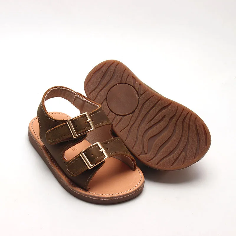 Brown - Summer Sandal - US Size 5-9 - Hard Sole