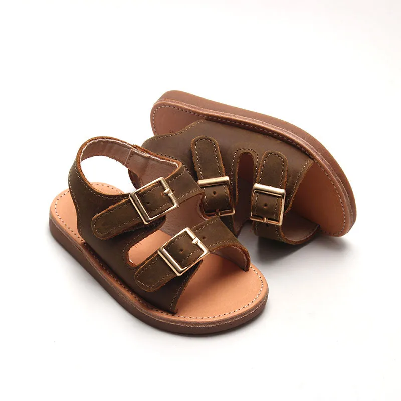 Brown - Summer Sandal - US Size 5-9 - Hard Sole