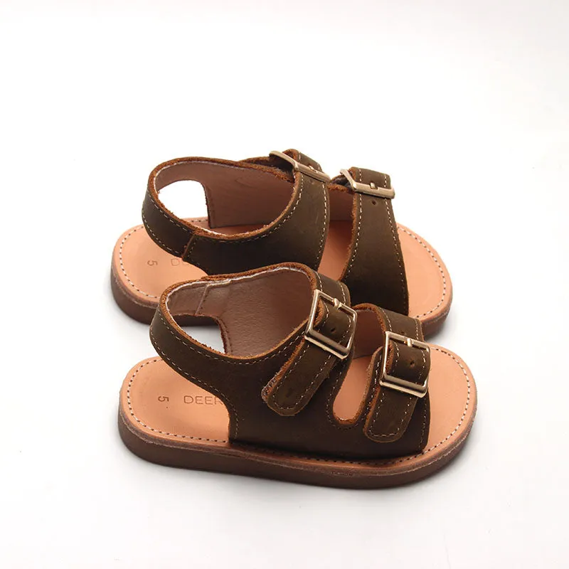 Brown - Summer Sandal - US Size 5-9 - Hard Sole